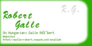 robert galle business card